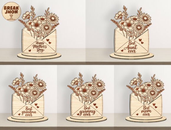 Mothers Day Envelope SVG Bundle 145176096 Creativo Digital